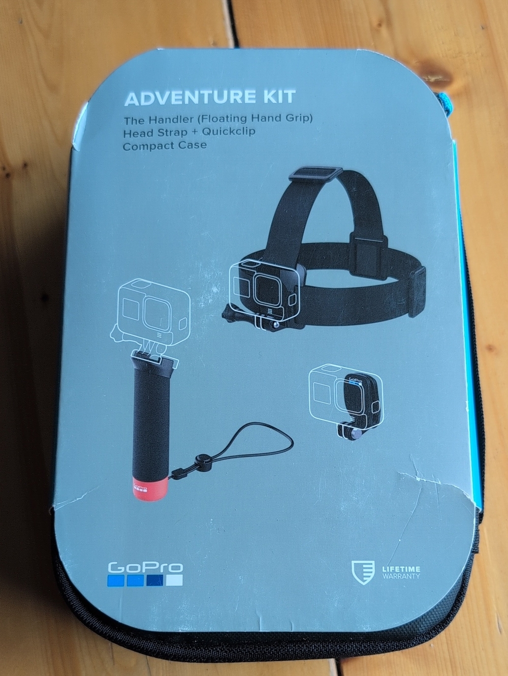 GoPro Adventure Kit - Black/Blue Floating Hand Grip & Head Strap